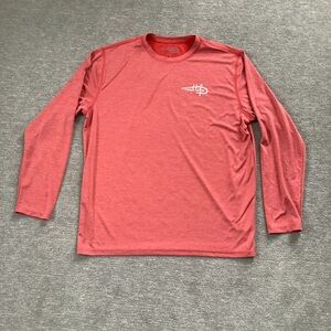 Reel Life Heather Orange Graphic Crewneck Long Sleeve Top Sz. XXL